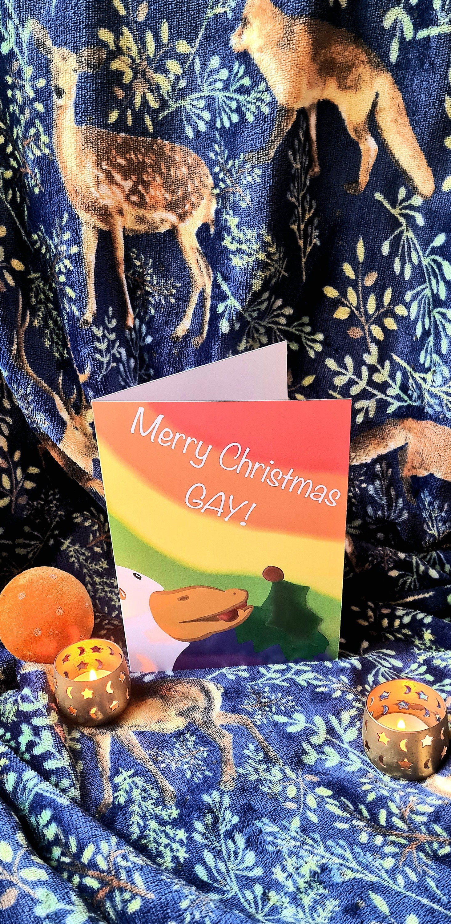 Merry Christmas GAY - Seasonal A5 card LGBTQ