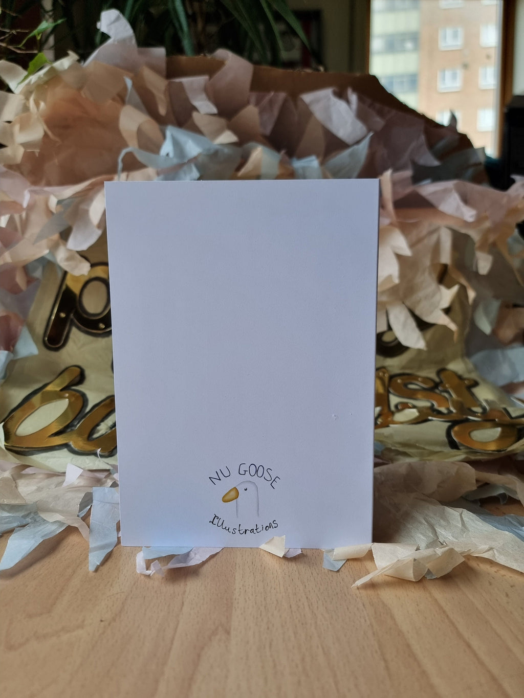 Goose Birthday Card: Happy Cake Day A5 Greeting Card