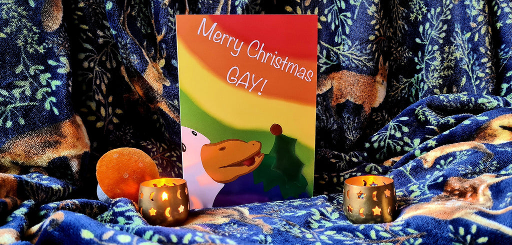 Merry Christmas GAY - Seasonal A5 card LGBTQ