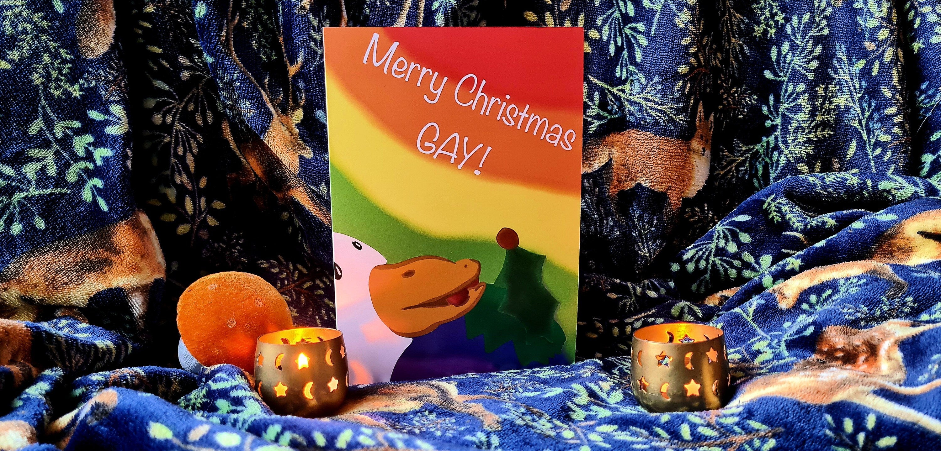 Merry Christmas GAY - Seasonal A5 card LGBTQ