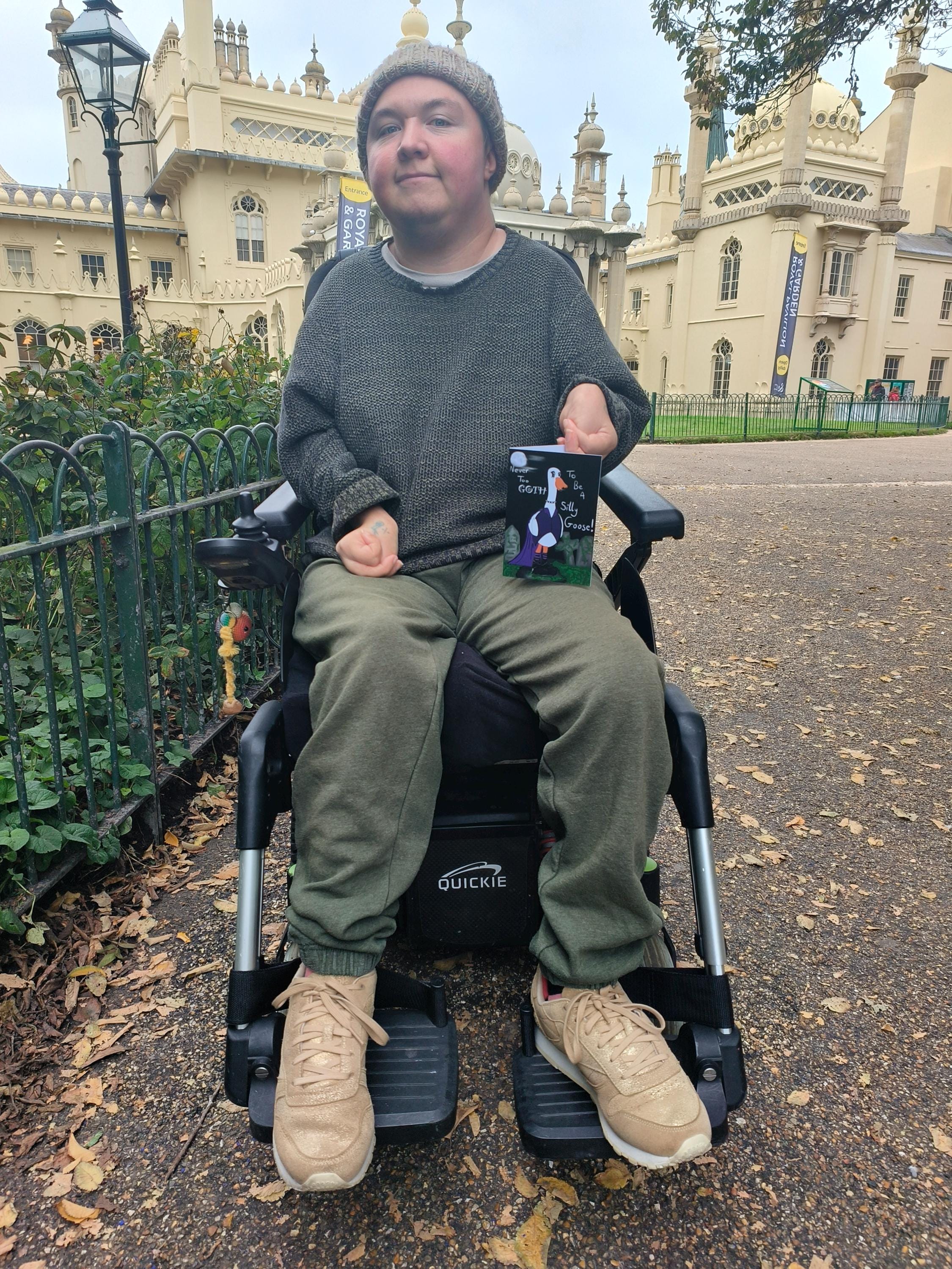 Goth Goose Greeting Card – “Never Too Goth to Be a Silly Goose”