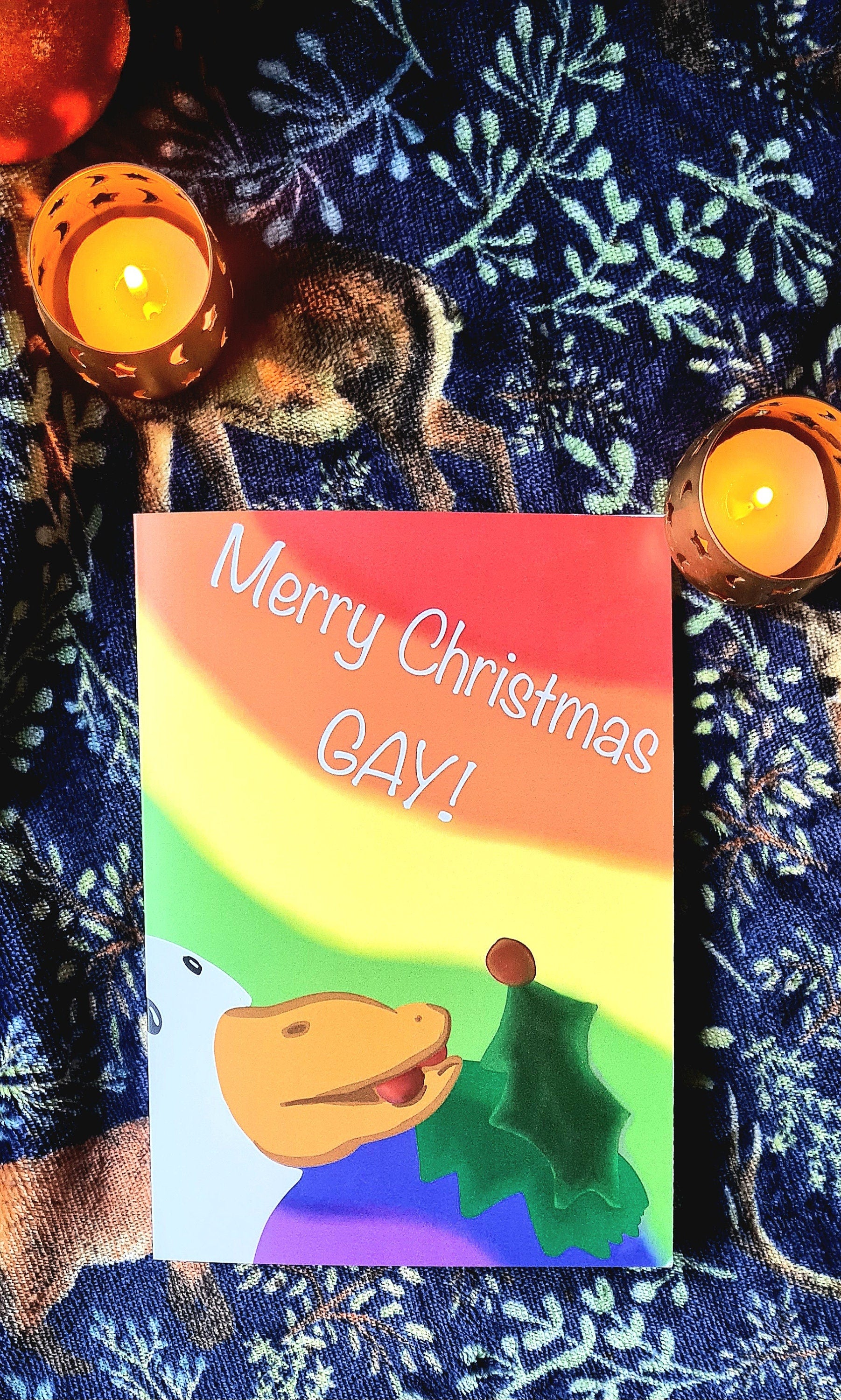 Merry Christmas GAY - Seasonal A5 card LGBTQ